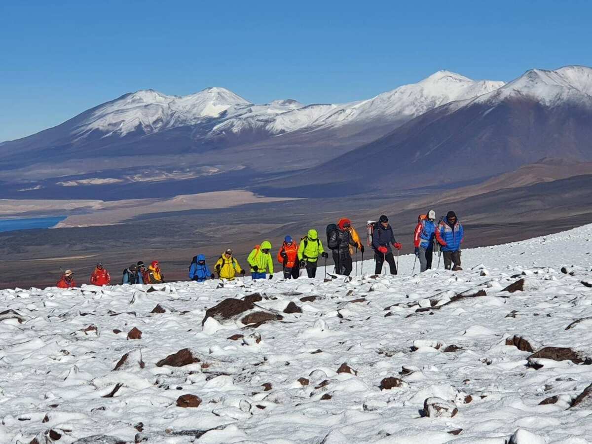 Group in snow