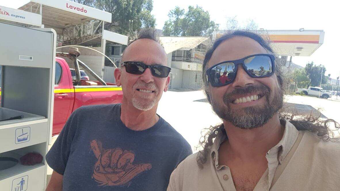 Steve and Fena in Copiapó before the climb